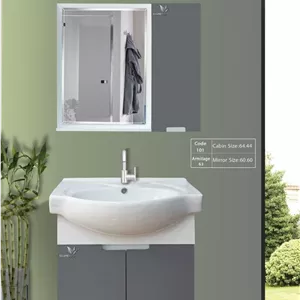 روشویی کابینتی برند بامبو مدل ارمیتاژ ۶۳ (کد ۱۰۱)