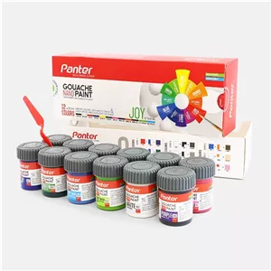گواش نانو پوشرنگ پوستر  12 رنگ پنتر