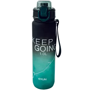 قمقمه و شیکر اسپرت Keep Going گردینت برند EYUN رنگ مشکی سبز