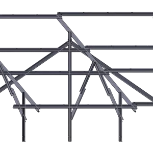سازه خورشیدی 12 پنله دو ردیفه (6*2)  بدون ریل نصب جا اینورتری
