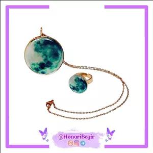 نیم ست زیورآلات رزینی تابان