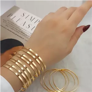 النگو آینه ای تخت 2 میل برند YSX