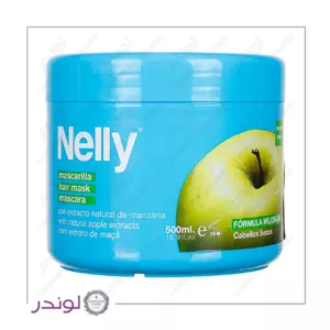 ماسک کاسه‌ای حاوی عصاره سیب نلی (Nelly With Natural Apple Hair Mask 500ml)