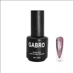 ژل لاک 15 میل گابرو کد 132 ساده GABRO