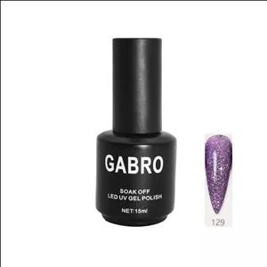 ژل لاک 15 میل گابرو کد 129 ساده GABRO