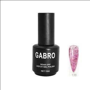 ژل لاک 15 میل گابرو کد 139 ساده GABRO