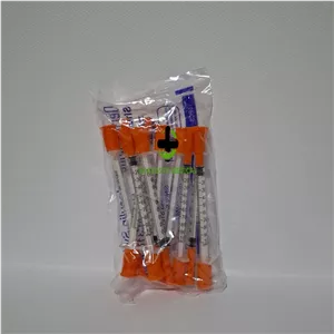 سرنگ انسولین یکپارچه درمارکان بسته 10 عددی  31G×6mm 1cc | سوزن ثابت و ظریف