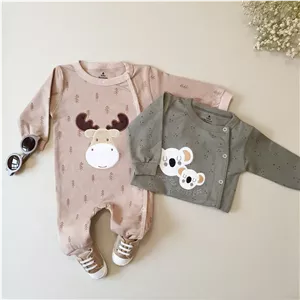 سرهمی یونیسکس (دخترانه و پسرانه) طرح دار نخ پنبه خالص