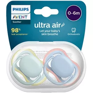 پستانک الترا ایر 0-6 ماه آبی و سبز فیلیپس اونت Philips Avent - AVN085-11