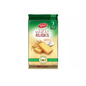 نان تست سوخاری تيفانی TIFFANYهل و گندم 280 گرم مدل Wheat Rusk