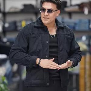 کت فوتر ضخیم مردانه مشکی کد825