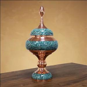 آجیل و شکلات خوری خرید شکلات‌خوری سایز 45 فیروزه کوب | صنایع دستی هنر روح اصفهان 