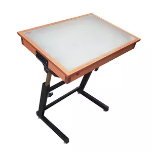 میز نور مهندسی با پایه متحرک 100*80