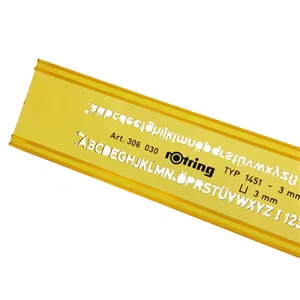 شابلون روترینگ Rotring مدل  اعداد و حروف لاتین
