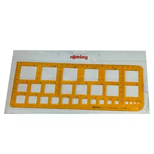 شابلون روترینگ Rotring مدل مربعی
