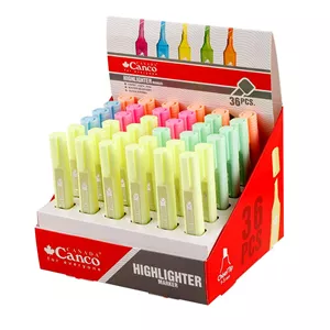 ماژیک هایلایتر پاستلی کنکو Canco (بسته36عددی)