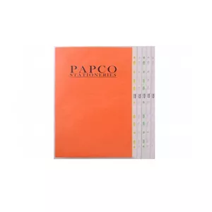 پوشه کیسه ای آج دار بی رنگ پاپکو Papco (بسته 100 عددی) کد 11-A4-2