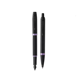 ست هدیه خودنویس و خودکار پارکر Parker مدل آی ام گیره بنفش