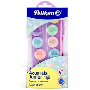 آبرنگ ۱۲ رنگ پاستلی پلیکان Pelikan مدل جونیور Junior