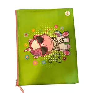 پوشه پارچه ای زیپ دار مدل عروسکی
