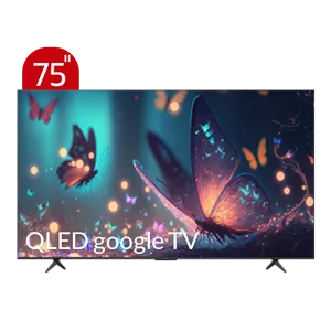 تلویزیون QLED UHD 4K هوشمند google TV تی سی ال مدل C655 سایز 75 اینچ