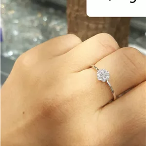 انگشتر نقره زنانه مدل طرح جواهر کد SWA1499 