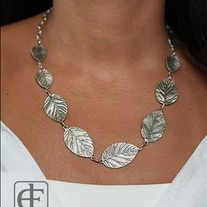 گردنبند ورشو طرح برگ کد 2001