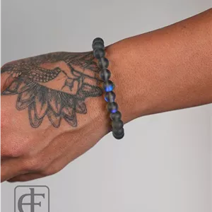 دستبند سنگ مون استون سایز 8 کد 6104