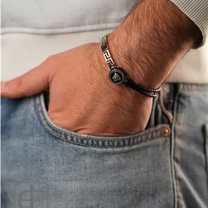 دستبند استیل مردانه Versace کد 433