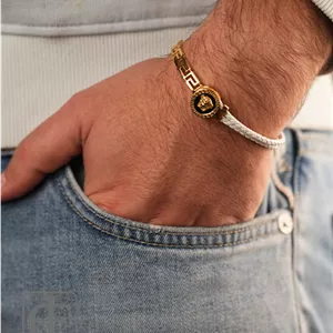 دستبند استیل مردانه Versace کد 432