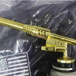 سرپیک برنجی فندک دار مدل QM663(تورچ)