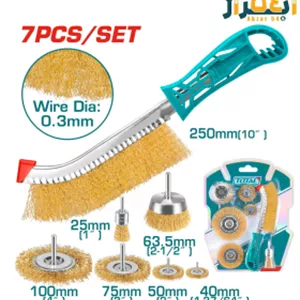 ست فرچه سیمی دریلی 7 عددی TAC310071 توتال TOTAL
