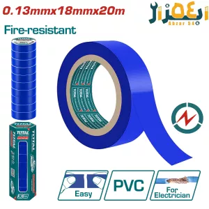 چسب برق پهن ابی THPET1010 توتال TOTAL