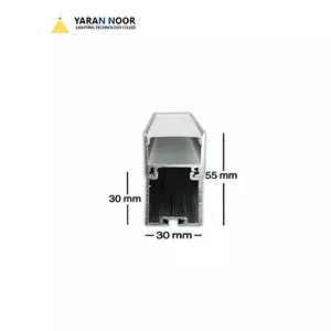 پروفیل لاین نوری آویز و روکار کد28 دولاین