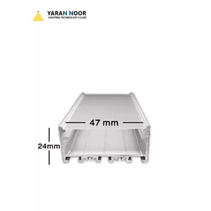 پروفیل لاین نوری آویزروکار کد58 سه لاین