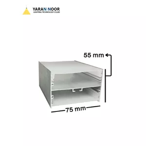پروفیل لاین نوری آویز دوطرف نور کد85 چهارلاین