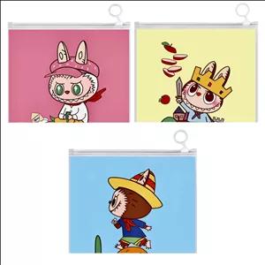 پوشه زیپ‌دار طرح لبوبو سایز A5 بسته 3 عددی