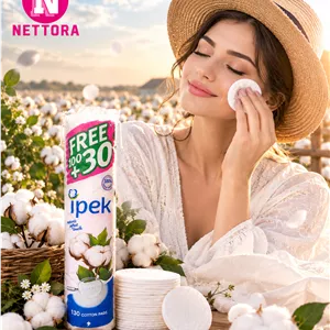 پد آرایش پاک‌کن ایپک ۱۳۰ عددی – Ipek Cotton Pads 100 30