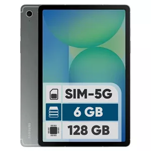 تبلت 10.9 اینچ سامسونگ مدل Galaxy Tab S10 Lite 5G با ظرفیت 128 گیگابایت و رم 6 گیگابایت، قابلیت پشتیبانی از سیم‌ کارت، رزولوشن دوربین اصلی ۸ مگاپیکسل، پشتیبانی از قلم