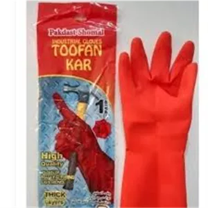 دستکش لاستیکی قرمز طوفان