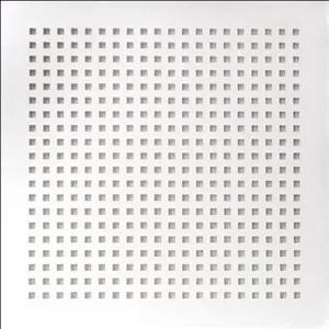 تایل گچی 9.5 میلیمتر آکوستیک پانچ مربعی روکش PVC با فلیس در پشت تایل (25-12)