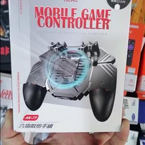 هندل بازی موبایل MEMO AK-77 – شش‌انگشتی با فن خنک‌کننده، باتری ۱۲۰۰ میلی‌آمپر، لرزش و نورپردازی