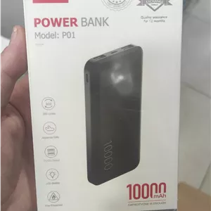 پاوربانک هوگو مدل P01 – ۱۰۰۰۰ میلی‌آمپر، دو پورت USB، نمایشگر LED و ایمنی بالا(عمده و تک)