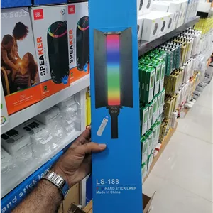 نور باتوم لایت برند DEKY مدل LS-188 RGB ریموت دار ( مناسب تولید محتوا ، بکگراند رنگی ، عکاسی ، فیلمبرداری و ..) (عمده و تک)