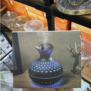 بخور سرد و رطوبت‌ساز گلدانی Flower Humidifier مدل SX-E342 با ظرفیت 300 میلی‌لیتر، دو حالت اسپری، سه حالت نور و چراغ خواب |اورجینال(عمده و تک)