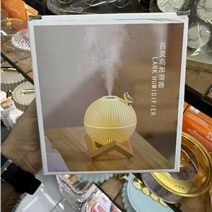 رطوبت‌ساز و چراغ خواب کروی Lark Humidifier مدل SX-E330 با ظرفیت 330 میلی‌لیتر، پایه چوبی و قطع خودکار |اورجینال(عمده و تک)