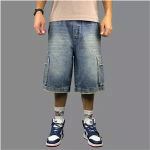 شلوارک مردانه جین کارگو