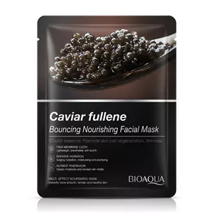 ماسک ورقه‌ای صورت بایوآکوا مدل Caviar Fullene حجم 25 گرم