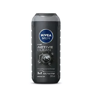 ژل شستشو 3در1 مردانه نیوا مدل Active clean حجم 250میل