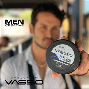 ژل حالت‌دهنده مو VASSO Mnemonic Gum Stiff مدل 04 حجم ۵۰۰ میلی‌لیتر